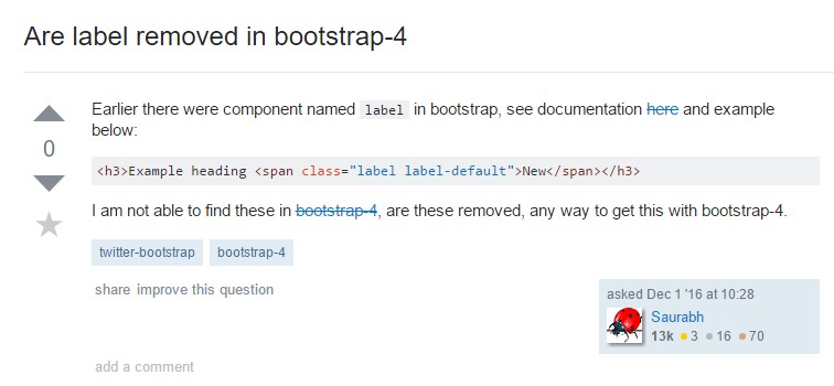 Removing label in Bootstrap 4