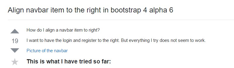  Regulate navbar  thing to the right  within Bootstrap 4 alpha 6