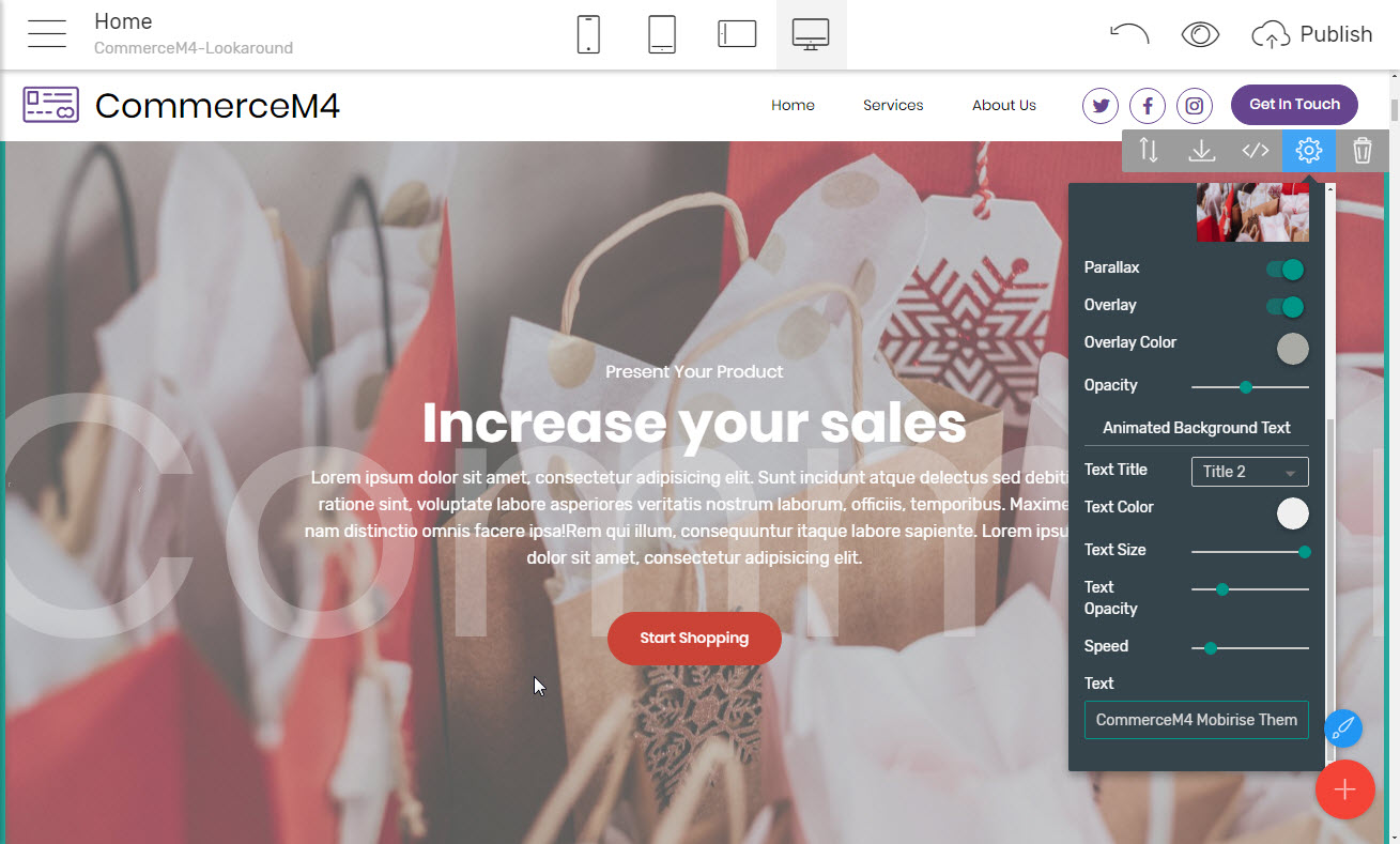 ecommerce HTML theme gallery