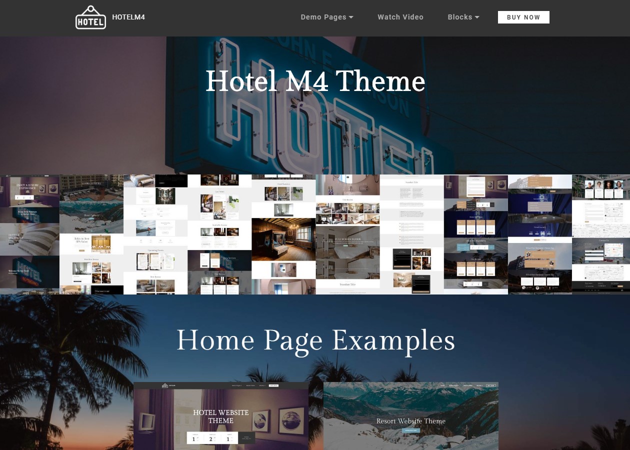 HTML Theme for Hotel Website