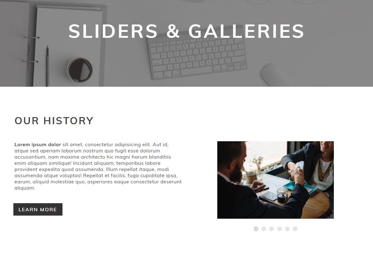 Sliders&Galleries Template