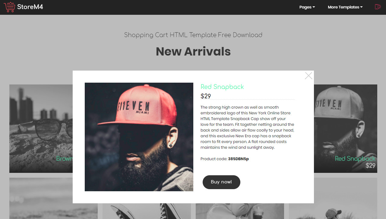 Shopping HTML Template