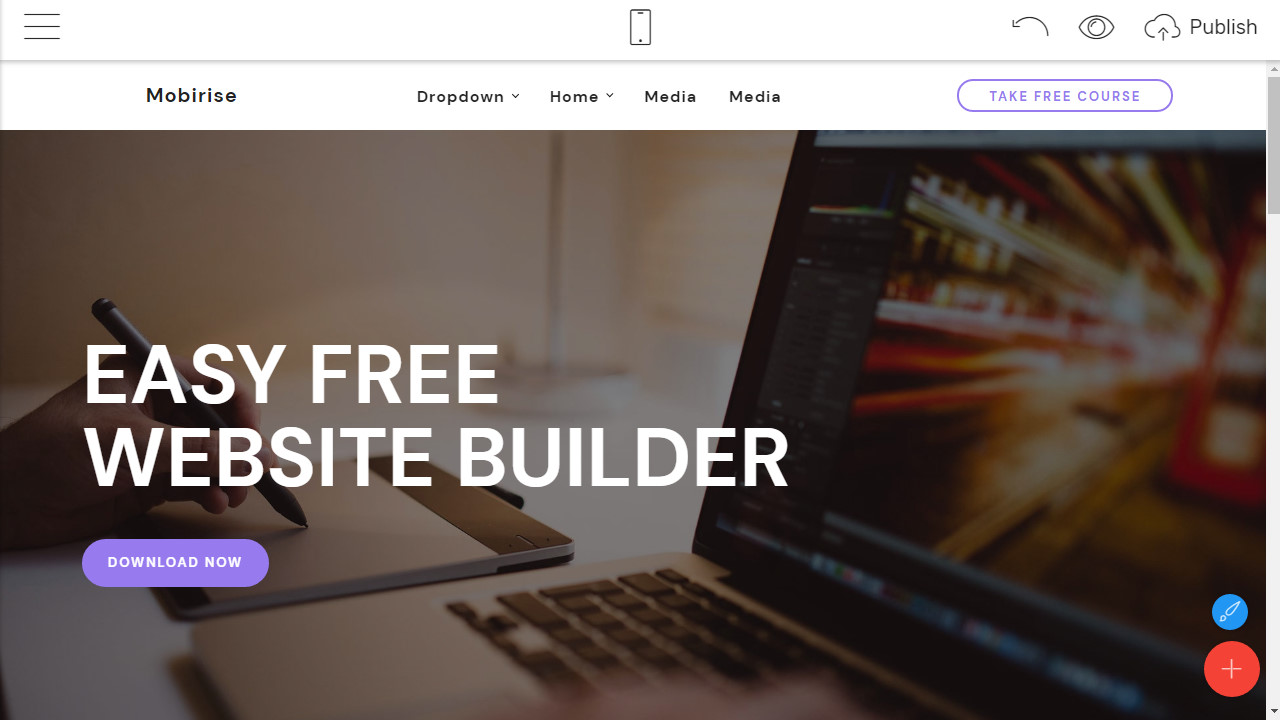 easy free website builder