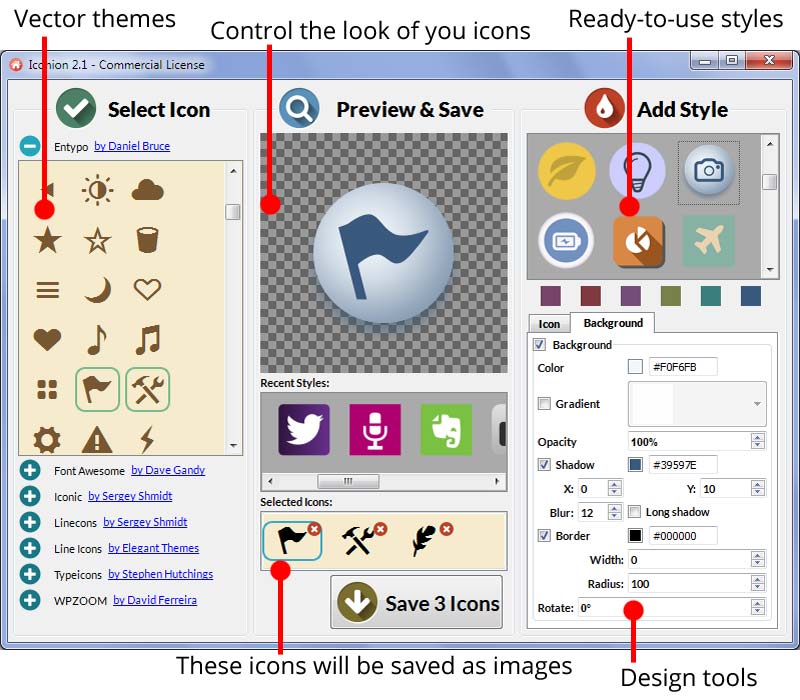 How to make icons