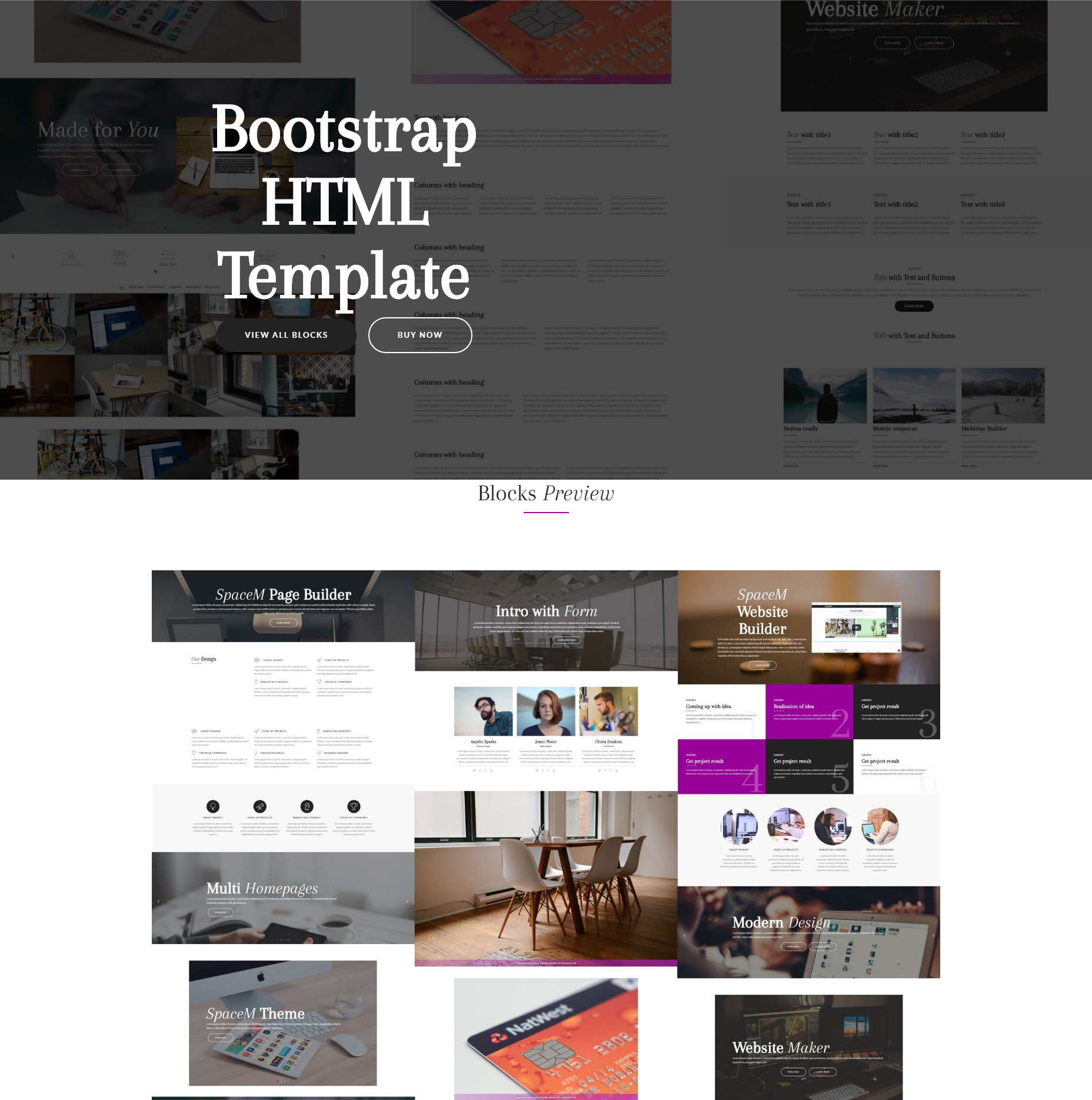 Free Download Bootstrap HTML Themes