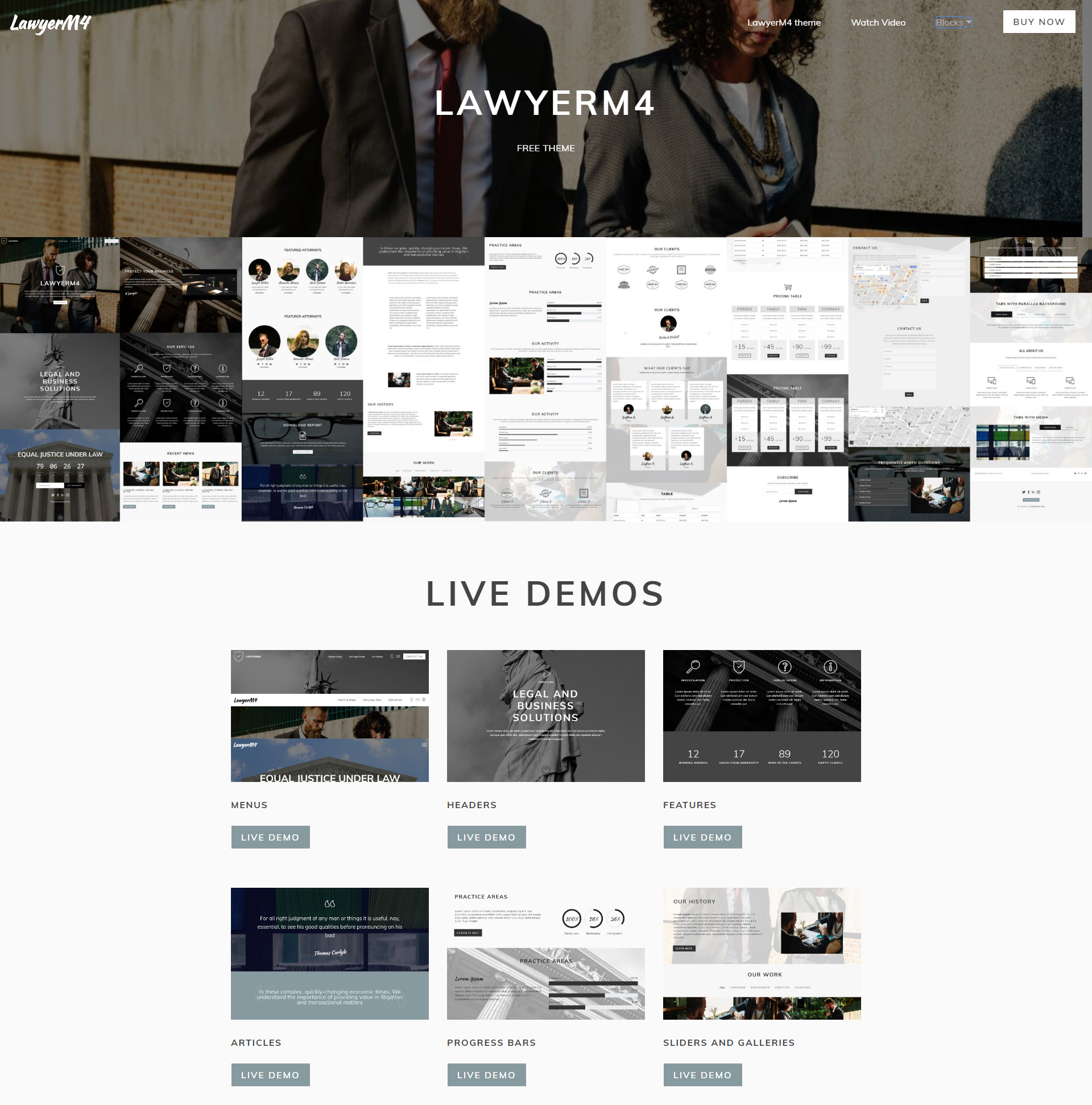 HTML5 Bootstrap LawyerM4 Themes