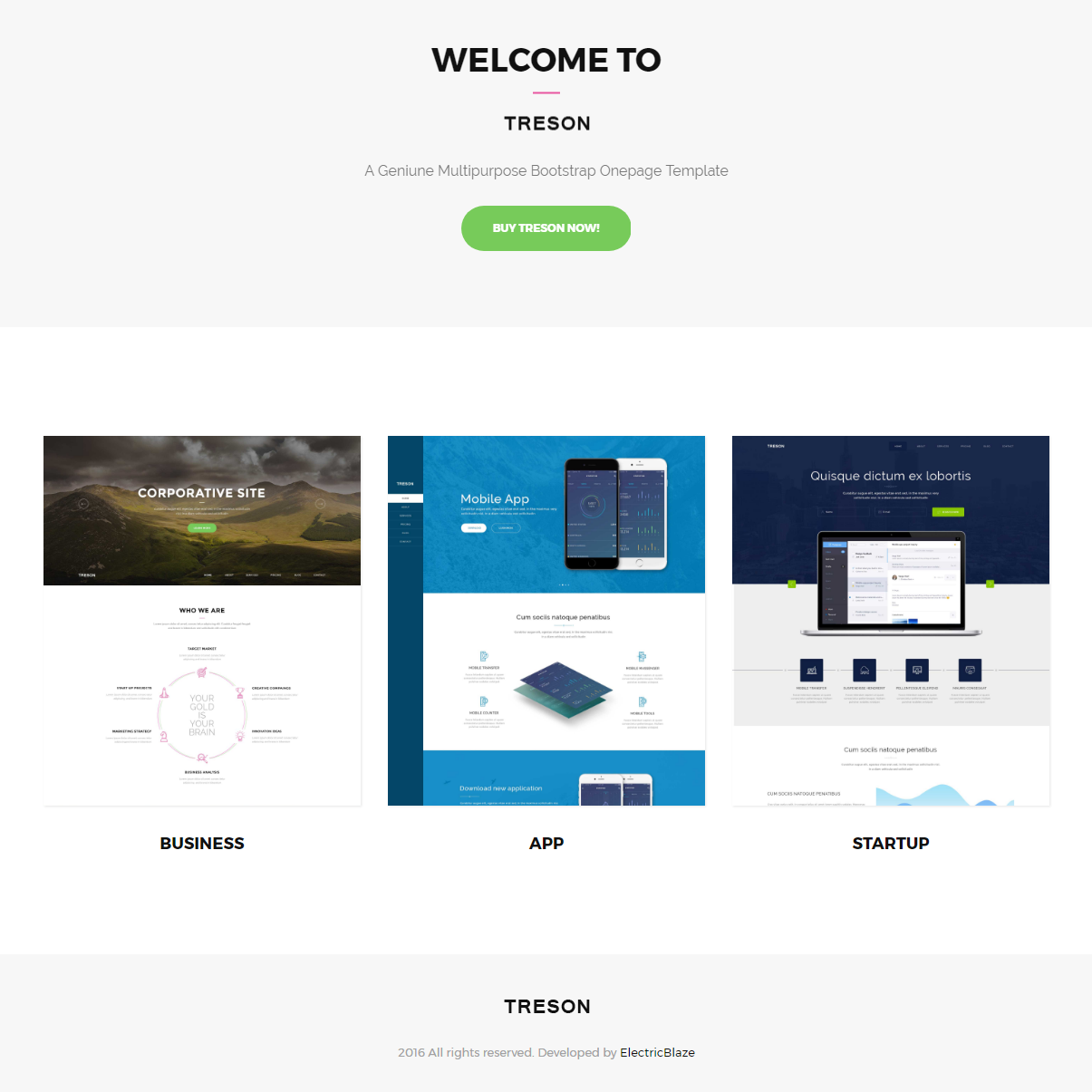 Free Bootstrap Treson Templates