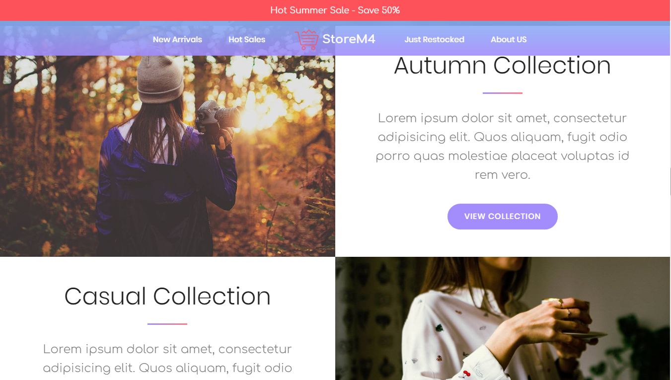 ecommerce bootstrap template