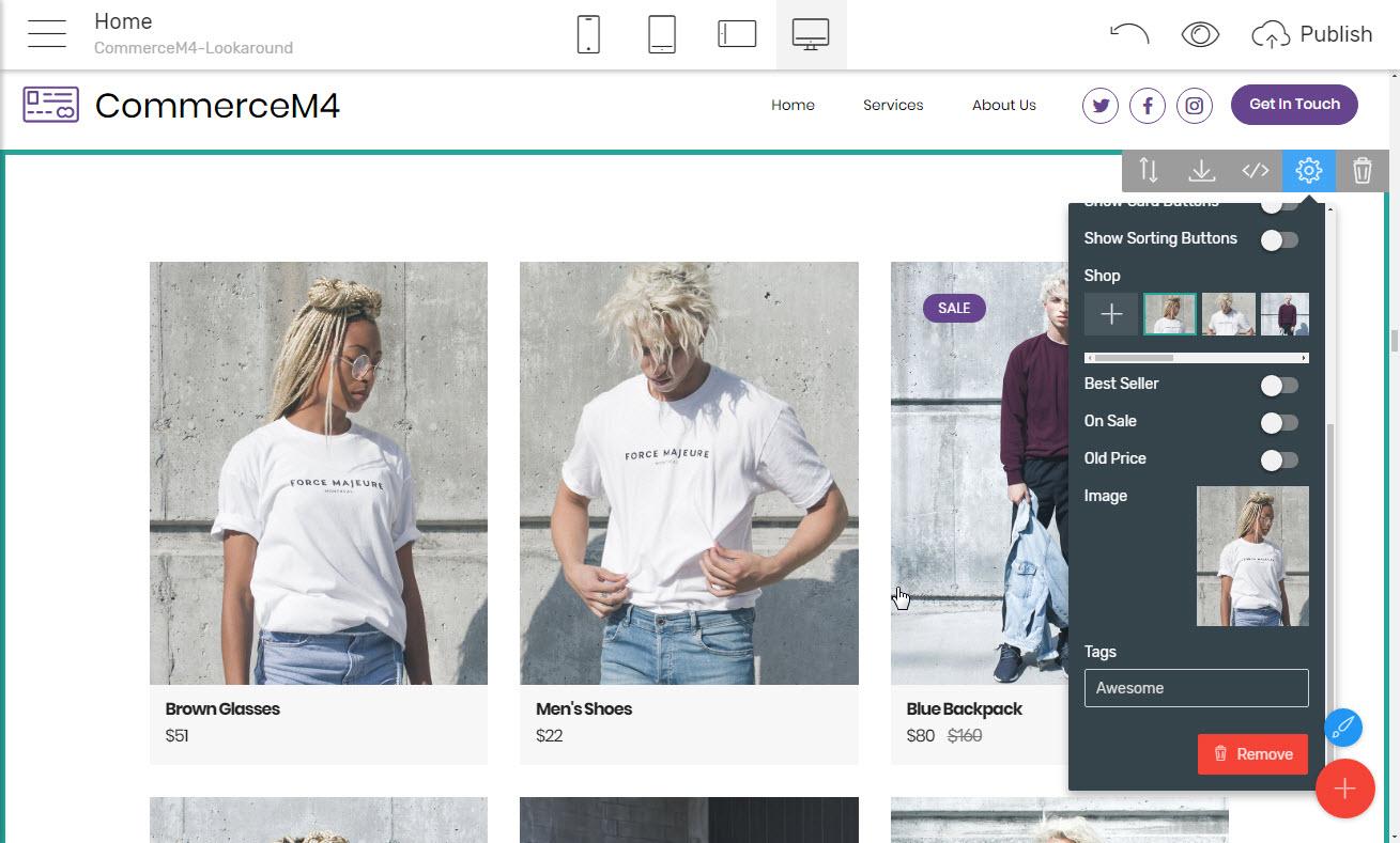 html5 ecommerce template
