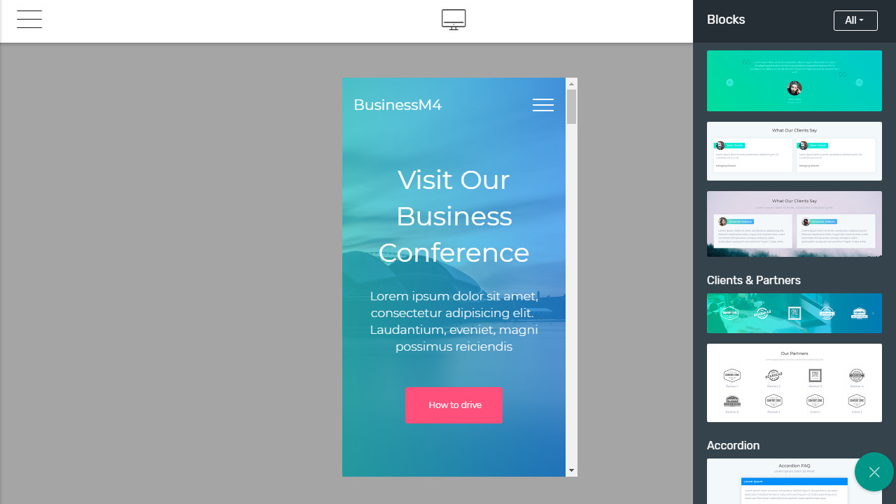 free Bootstrap template
