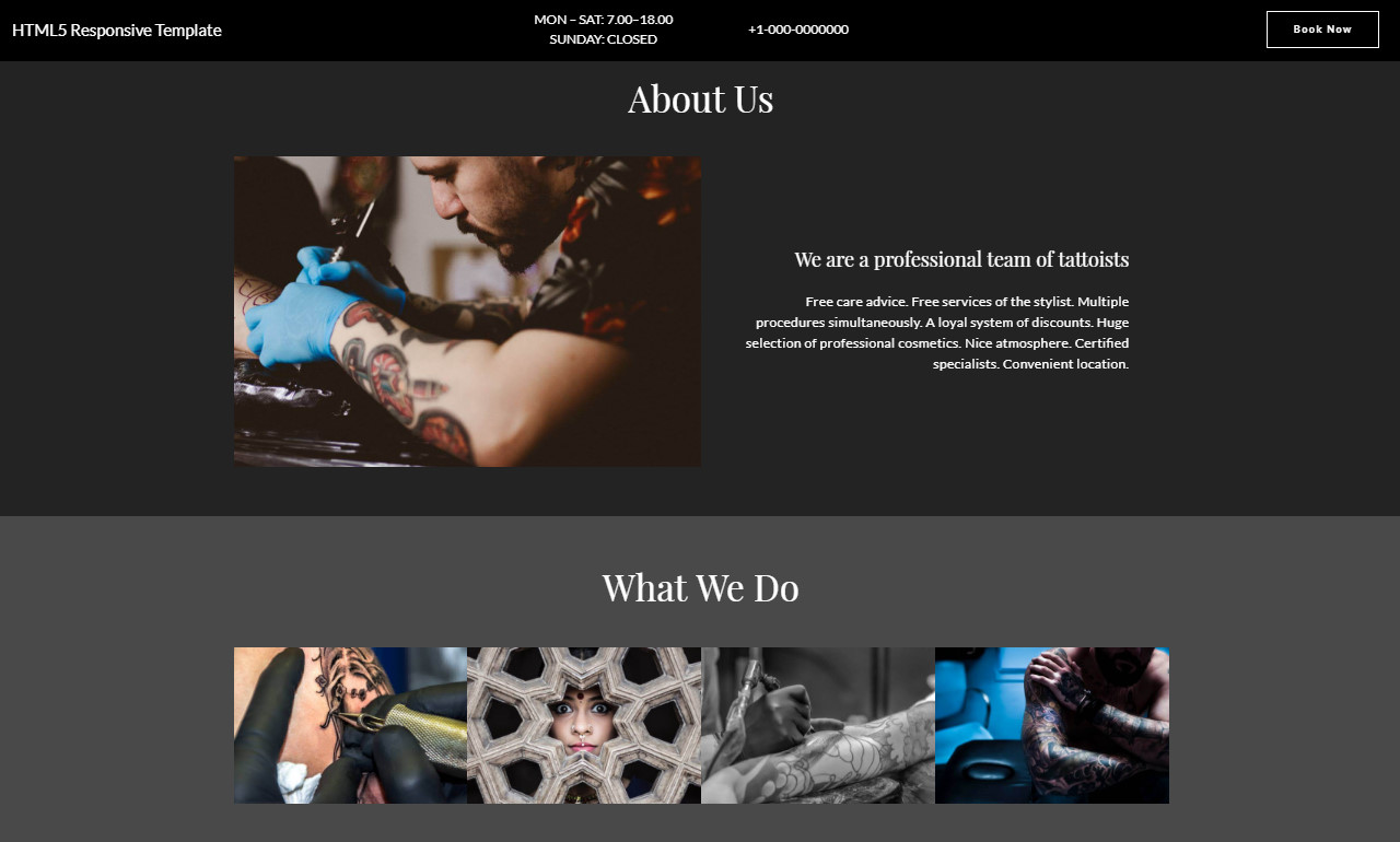 HTML5 Responsive Template