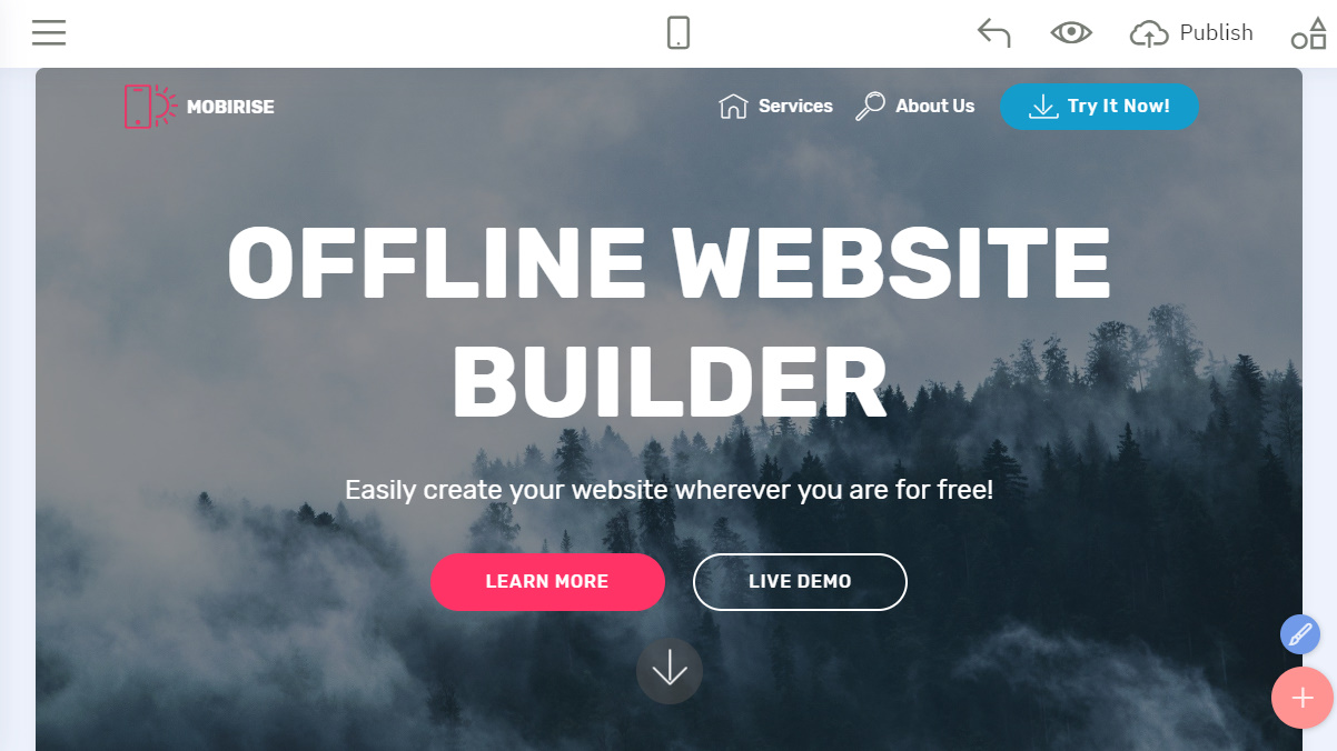 offline website builder