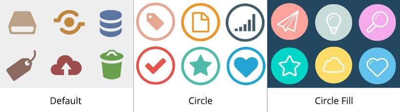 default icon, circle icons, circle fill icon maker