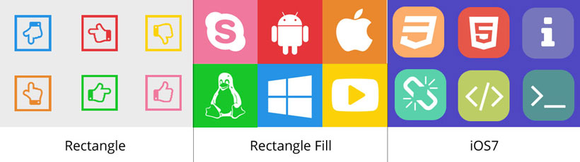 rectangle icon, rectangle fill icons, ios 7 icon creator